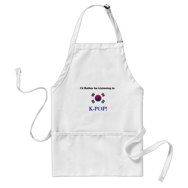 I'd Rather be Listening to KPOP! Standard Apron (Front)