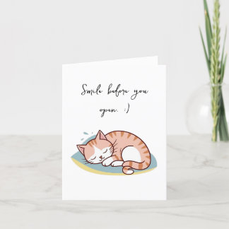 I'd Rather Be Napping With You Thank You Card