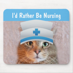 I'd Rather Be Nursing Mouse Mat