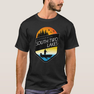 I'd Rather Be On South Two Lakes Wisconsin Fishing T-Shirt