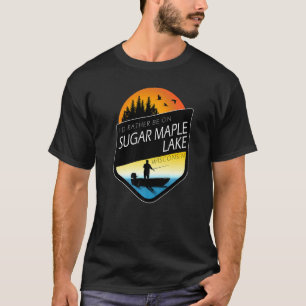 I'd Rather Be On Sugar Maple Lake Wisconsin Fishin T-Shirt