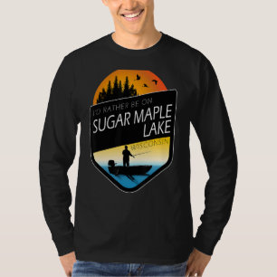 I'd Rather Be On Sugar Maple Lake Wisconsin Fishin T-Shirt