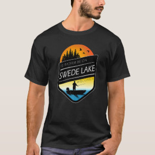 I'd Rather Be On Swede Lake Wisconsin Fishing T-Shirt