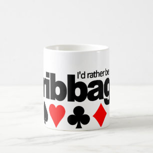 I'd Rather Be Playing Cribbage mug - choose style