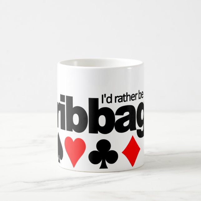 I'd Rather Be Playing Cribbage mug - choose style (Center)