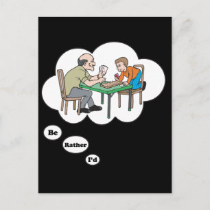 I'd rather be playing Cribbage Postcard