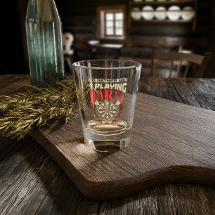 I'd Rather Be Playing Darts - Funny Dart Player Shot Glass