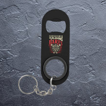 I'd Rather Be Playing Darts Keychain Bottle Opener