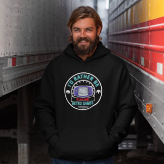 I'd Rather Be Playing Handheld Retro Games Hoodie