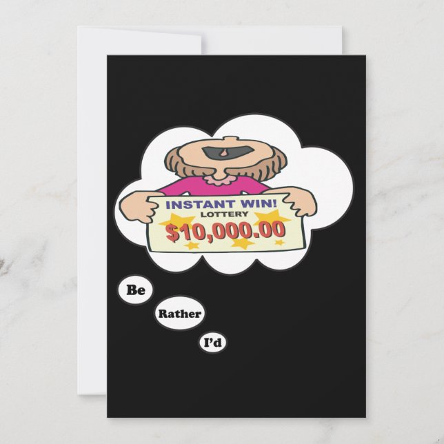 I'd rather be playing Lottery 2 Invitation (Front)
