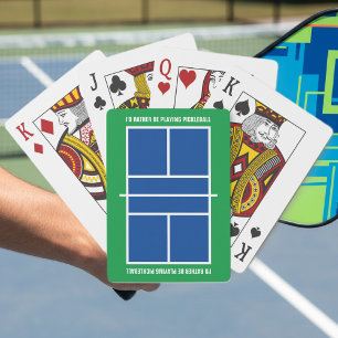 I'd rather be playing pickleball funny custom cards