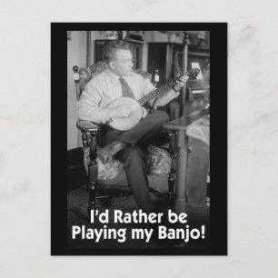 I'd Rather Be Playing Postcard