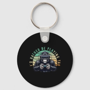 I'd Rather Be Playing Tag Monke Tag Vr Monke Gamer Key Ring