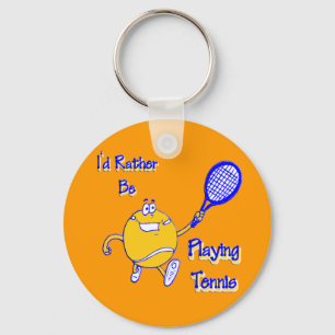 I'd Rather Be Playing Tennis Key Ring