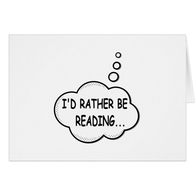 I'd Rather Be Reading (Front Horizontal)
