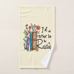 I'd Rather Be Reading Bath Towel Set