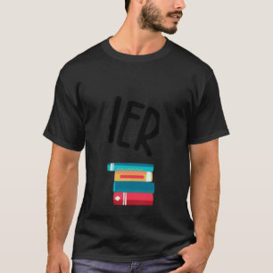 I'd Rather Be Reading Book Humour Quote Bookworm T-Shirt
