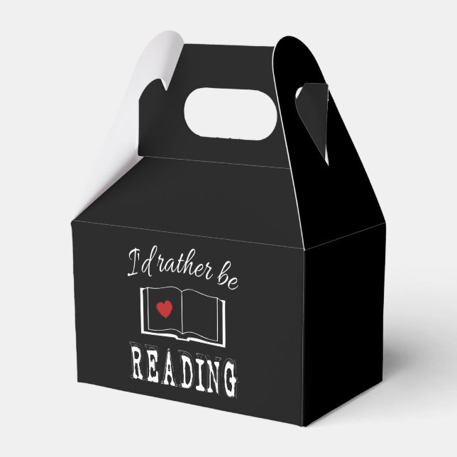I'd rather be reading favour box (Front Side)