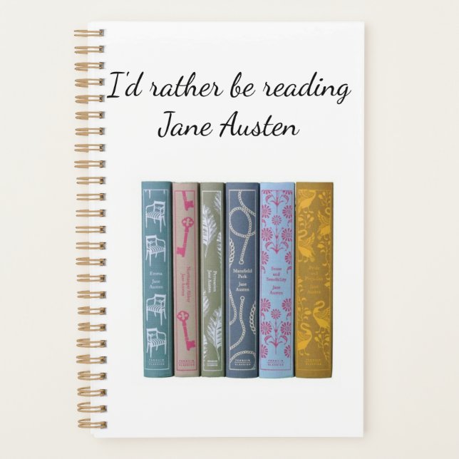 I'd rather be reading Jane Austen Panner Planner (Front)