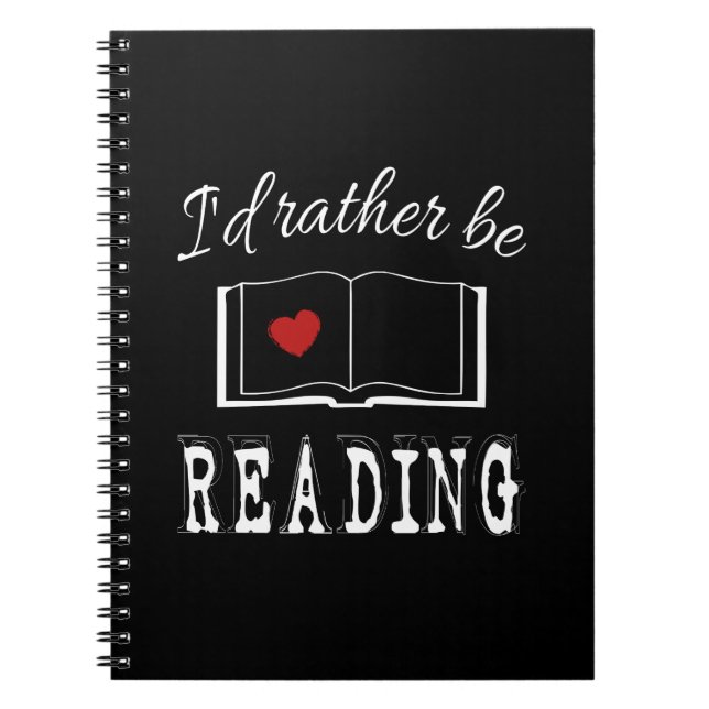 I'd rather be reading notebook (Front)