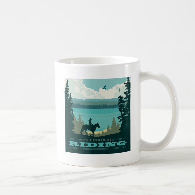 I'd Rather Be Riding Coffee Mug (Right)