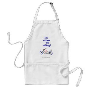 I'd rather be riding Dad motorbike for father Standard Apron
