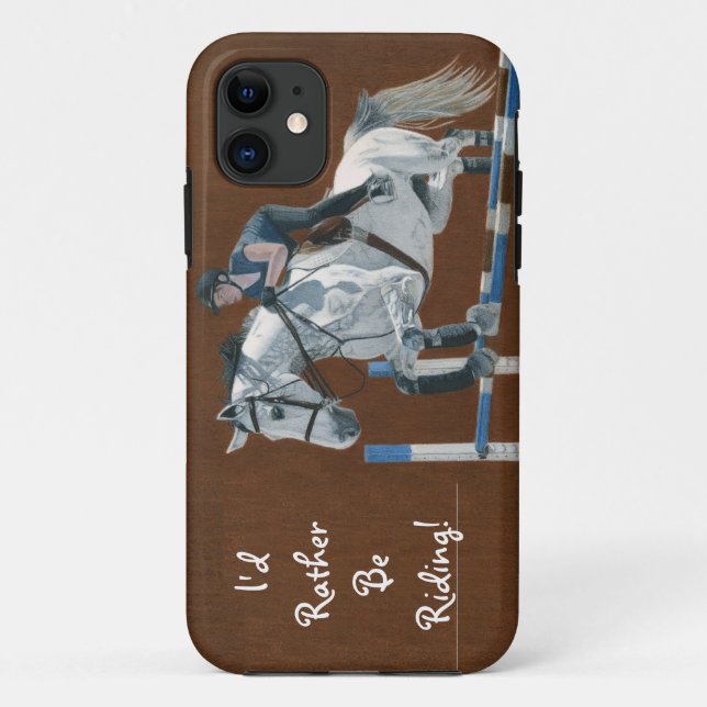 I'd Rather Be Riding! Equestrian iPhone 5 Case (Back)