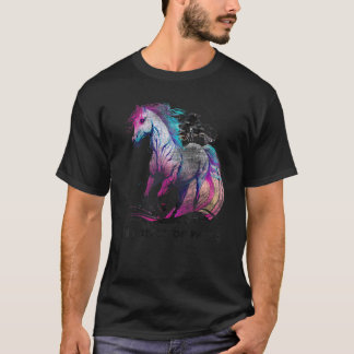 i'd rather be riding, horse Equestrians Horseback T-Shirt