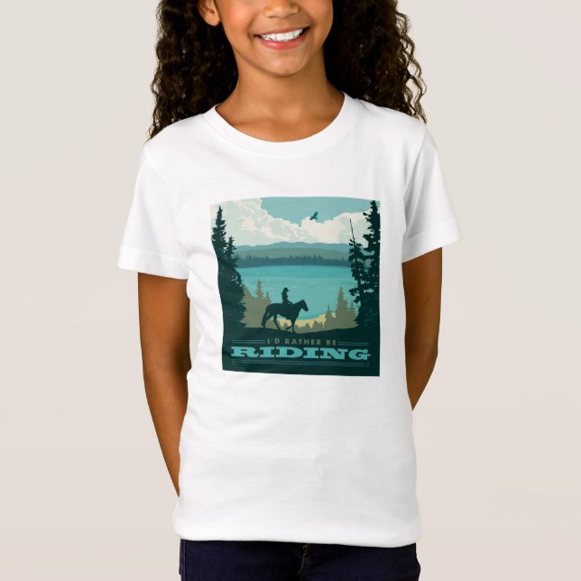 I'd Rather Be Riding T-Shirt (Front)