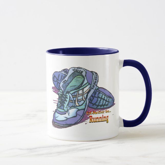 I'd Rather Be Running _ Sneakers Mug (Right)
