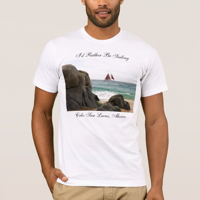 I'd Rather Be Sailing Tshirt (Front)