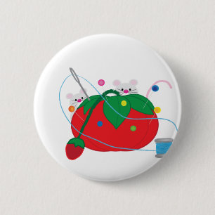I'd rather be sewing! 6 cm round badge
