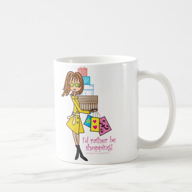 I'd rather be shopping mug (Right)