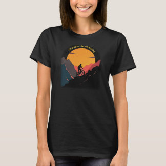 I'd Rather Be Shredding  Print On Back T-Shirt