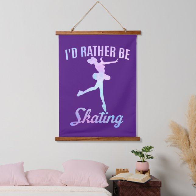 I'd Rather Be Skating   Hanging Tapestry (Bedroom)