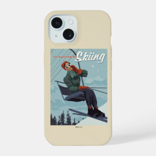 I'd Rather Be Skiing Print iPhone 15 Case