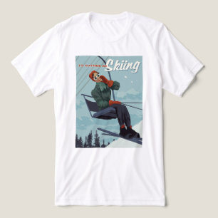 I'd Rather Be Skiing Print Tri-Blend Shirt