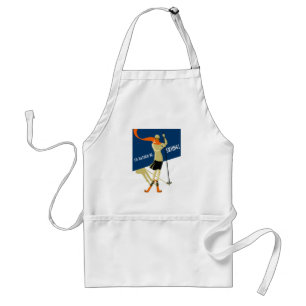 I'd Rather Be Skiing! Vintage Design Skiers Standard Apron