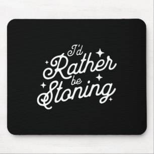 I'd Rather Be Stoning Leotard Gymnastics Mum Mouse Mat