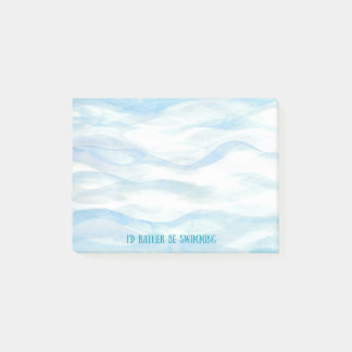 "I'd Rather Be Swimming" sticky notes