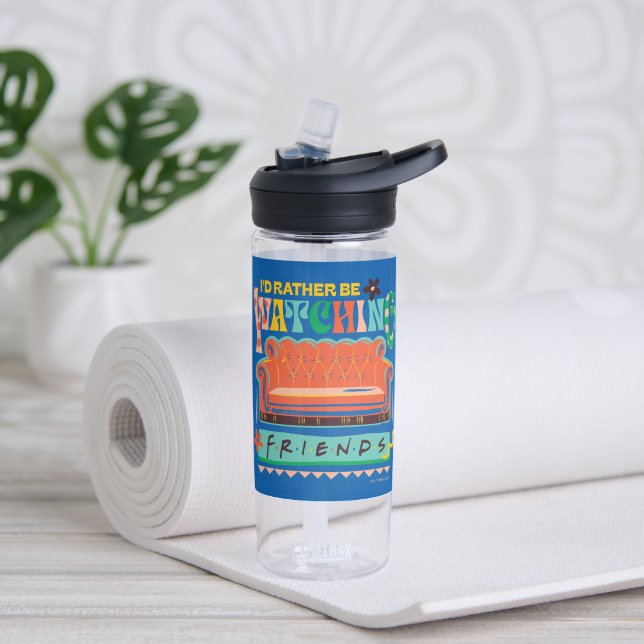 I'd Rather Be Watching FRIENDS™ Vibrant Grapic Water Bottle (Yoga)