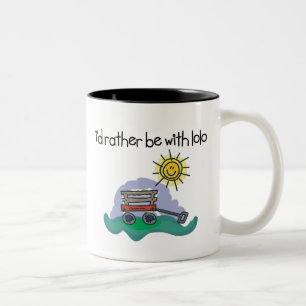 I'd Rather be with Lolo Two-Tone Coffee Mug