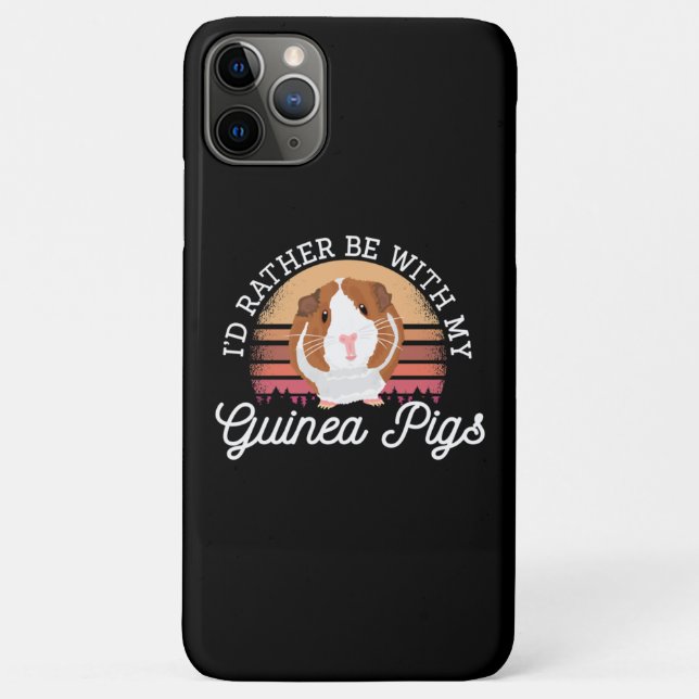 I'd rather be with my Guinea Pig Cavy Roddent Case-Mate iPhone Case (Back)