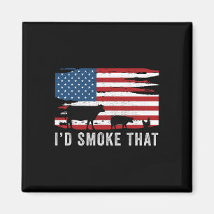 Id Smoke That Barbecue 1 Magnet