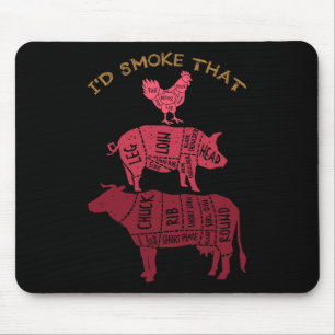 Id Smoke That Barbecue Mouse Mat