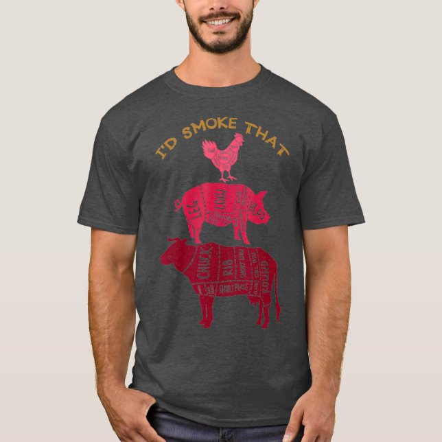 Id Smoke That Barbecue T-Shirt (Front)