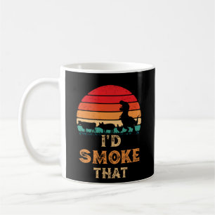 I'd Smoke That BBQ Vintage Meat Smoker Grill Coffee Mug