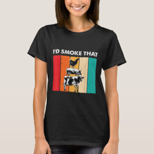 Id Smoke That Funny Bbq Barbeque Smoker Grilling C T-Shirt