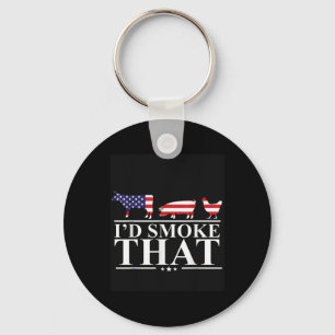 Id Smoke That Meat Pitmaster Grill Gift Funny Bbq Key Ring