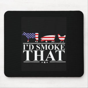 Id Smoke That Meat Pitmaster Grill Gift Funny Bbq Mouse Mat